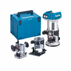 Il DRT50ZJX2 è un rifilatore/fresatrice Makita alimentato a batteria, con un potente motore Brushless da 18 V. Il DRT50ZJX2 è ...