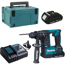 Makita - Trapano a percussione a batteria 18V DHR171RAJ sds+ con 2 batterie da 2,0 Ah + caricabatterie in makpac 3