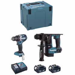 MAKITA Kit DLX2271TJ Trapano Avvitatore MAKITA DDF484 - Trapano Avvitatore a batteria con motore brushless BL, l'energia è pi ...