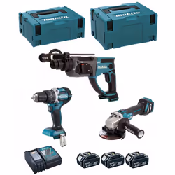 MAKITA Kit DLX3093TJ Mini-Smerigliatrice MAKITA DGA513 - Nuova gamma di Mini-Smerigliatrici alimentate a batteria da 18V con ...