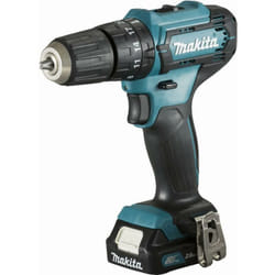 Makita - Trapano a percussione 12 v Li-Ion 2 Ah cxt ø 10 mm 2 batterie, caricabatterie, valigetta - HP333DWAE