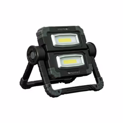 Modello portatile con doppio supporto pieghevole Corpo plastica 2 led watt 10 lumen 350 Fascio luce ANSI m 180 Lampadine a mo ...