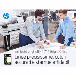 HP Confezione da 3 di cartucce inchiostro ciano DesignJet 711, 29 ml - Vista aggiuntiva 5