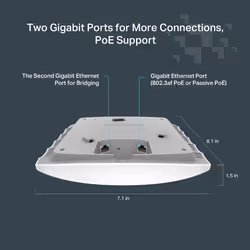TP-Link FESTA F54 punto accesso WLAN 1300 Mbit/s Bianco Supporto Power over Ethernet (PoE) - Vista aggiuntiva 6
