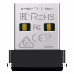 TP-Link AX300, Wireless, USB, WLAN, Wi-Fi 6 (802.11ax), 287 Mbit/s, Nero