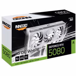 Inno3D GeForce RTX 5080 X3 OS WHITE NVIDIA 16 GB GDDR7