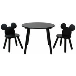 Disney - Set Tavolino e 2 sedie sagomate Mickey Mouse Black - nero