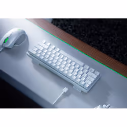 Razer Huntsman Mini tastiera Gaming USB QWERTY US International Bianco - Vista aggiuntiva 4