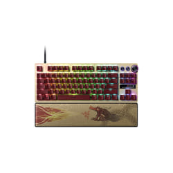 Razer Huntsman V3 Pro Tenkeyless tastiera Gaming USB QWERTY Inglese britannico Oro, Giallo