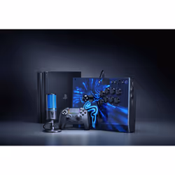 Razer Seiren X - PS4 Nero, Blu Microfono per console di gioco