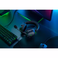 Razer Blackshark V2 Auricolare Cablato A Padiglione Gaming Nero, Verde - Vista aggiuntiva 5