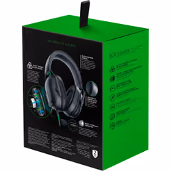 Razer Blackshark V2 X Auricolare Cablato A Padiglione Gaming Nero, Verde - Vista aggiuntiva 6