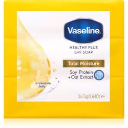Vaseline Total Moisture Bar Soap 3× 75 g