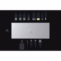 Razer USB 4 Dock USB tipo-C 10000 Mbit/s Argento - Vista aggiuntiva 5