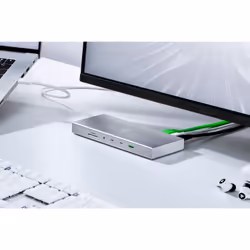 Razer USB 4 Dock USB tipo-C 10000 Mbit/s Argento - Vista aggiuntiva 6