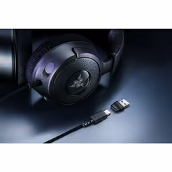 Razer Kraken V4 X Auricolare Cablato A Padiglione Gaming USB Type-C / USB Type-A Nero - Vista aggiuntiva 4