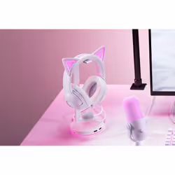 Razer Kraken Kitty V2 Auricolare Cablato A Padiglione Gaming USB tipo A Bianco - Vista aggiuntiva 6