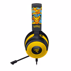 Razer Kraken V4 X Pokemon Auricolare Cablato A Padiglione Gaming USB Type-C / USB Type-A Nero, Giallo - Vista aggiuntiva 2