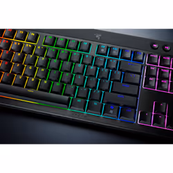 Razer BlackWidow V4 Low-Profile Tenkeyless HyperSpeed tastiera Gaming USB + RF Wireless + Bluetooth Nero - Vista aggiuntiva 4