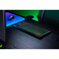 Razer BlackWidow V4 Low-Profile Tenkeyless HyperSpeed tastiera Gaming USB + RF Wireless + Bluetooth Nero - Vista aggiuntiva 5