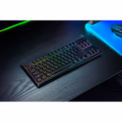 Razer BlackWidow V4 Low-Profile Tenkeyless HyperSpeed tastiera Gaming USB + RF Wireless + Bluetooth Nero - Vista aggiuntiva 6