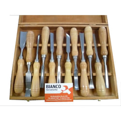 OX - sgorbie per legno 12PZ - per intaglio - utensili legno - scalpelli da intarsio