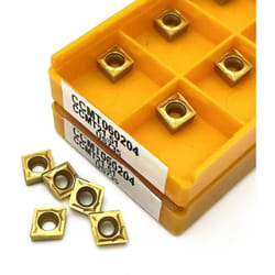 OX - set 10 inserti per utensili tornio a rombo CCMT060204 us 735 - placchette inserto