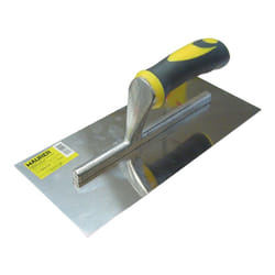 Frattone in acciaio inox 280X120 mm-manico gomma Maurer edilizia costruzioni