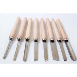 OX - CH181 - sgorbie scalpelli per tornio legno 360 mm - set kit 8 pz