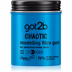 Dimentica le acconciature noiose. La gomma modellante per fissare e modellare i capelli got2b Chaotic è perfetta per creare u ...