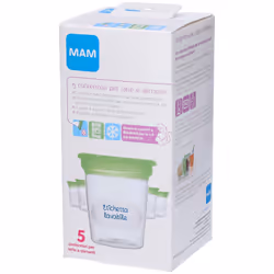 Mam Latte Storage Solution Contenitore per Latte 5 Pezzi
