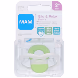 Mam Bite & Relax 2+ Fase 1 Neutro per Dentizione 1 Pezzo