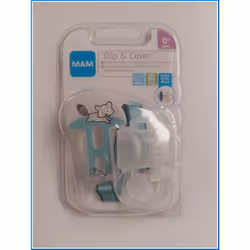 Catenella Clip & Cover Porta Succhietto Azzurro