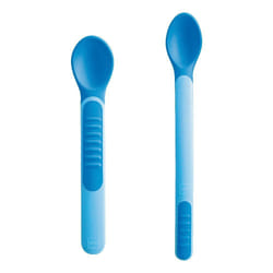 Mam Heat Sensitive Spoons&Cover Posate per Bambini 2 Pezzi