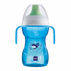 La Mam Tazza Fun To Drink 270ml 8+ Beccuccio Rigido Maschio è ideale per la transizione dalla coppetta didattica a quella nor ...