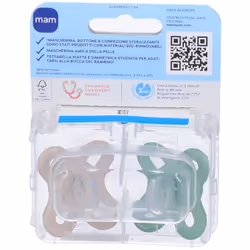 Mam Succhietto Original Start per Neonati 0-2 Mesi Silicone Neutro Confezione da 2 Pezzi