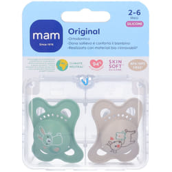 Mam Succhietto Original per Comfort 2-6 Mesi Silicone Neutro 2 Pezzi