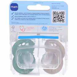 Mam Succhietto Original Night 16+ Silicone Neutro per Comfort 2 Pezzi