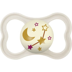 Mam Air Night Succhietto 16+ Mesi Silicone Femmina per Comfort 2 Pezzi