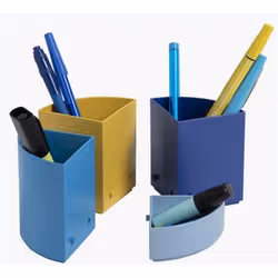Exacompta 68202D portapenne Plastica Blu, Giallo - Vista aggiuntiva 5