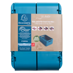 Exacompta 27034D scatola di conservazione Armadietto portaoggetti Rettangolare Polipropilene (PP) Blu - Vista aggiuntiva 5
