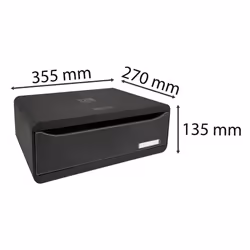 Exacompta TOOLBOX Polystyrène Noir