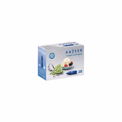 Codice: 3C-KAU575222 Marca: KAUFGUT. Confezione da 10 capsule Kayser per la panna. Contenuto: N2O (protossido di azoto). Una ...