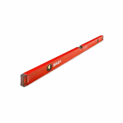 Livella a bolla d'aria in profilo tubolare in alluminio per misurazione orizzontale e verticale. Lunghezza 180cm. Proprietà P ...
