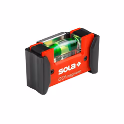 LIVELLA SOLA GO MAGNETIC Forte magnete di neodimio per una forza aderente elevata. Fiala a blocco in vetro acrilico infrangib ...