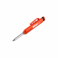Sola marcatore per fori profondi TLM. Corpo in plastica, design ergonomico, leggero, fissaggio con clip, temperamatite integr ...