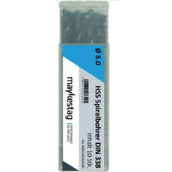 Alpen - 0060100075100 hss Punta a spirale 0.75 mm Lunghezza totale 28 mm din 338 10 pz.