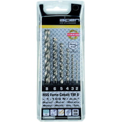 100616100 - hss Cobalt Forte, din 338, diametro 2-8 mm come 6 pezzi, in custodia di plastica de - Alpen