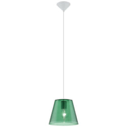 Lampada a sospensione lampada a sospensione lampada a sospensione lampada da sala da pranzo, verde trasparente trasparente, 1x attacco E27, DxH