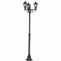 Collezione LATERNA LA LANTERNA CLASSICA L'illuminazione per vialetti per esterni LATERNA 4 è composta da un corpo nero in fus ...